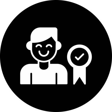 İnsanlar ikonu. Web için insan vektör sembolünün basit bir illüstrasyonu