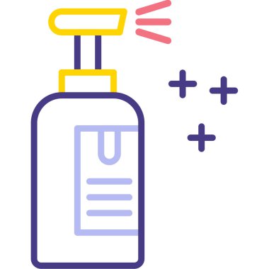 Sprey şişe simgesinin vektör illüstrasyonu