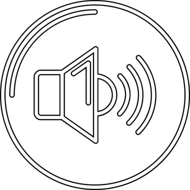 Müzik. Web simgesi basit tasarım