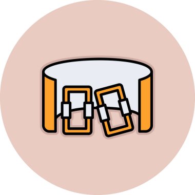 Çizgi film simgesinin vektör çizimi