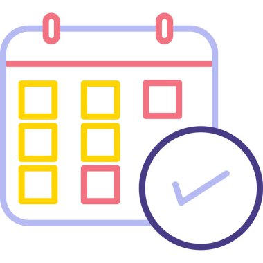 takvim tarihi simgesi basit tasarım