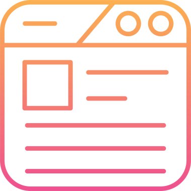 tarayıcı simgesi, vektör illüstrasyonu