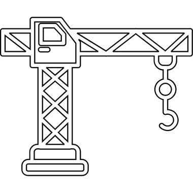 Vinç inşaat simgesi