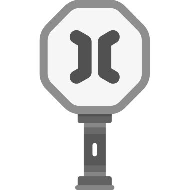 Meşale. Web simgesi basit illüstrasyon