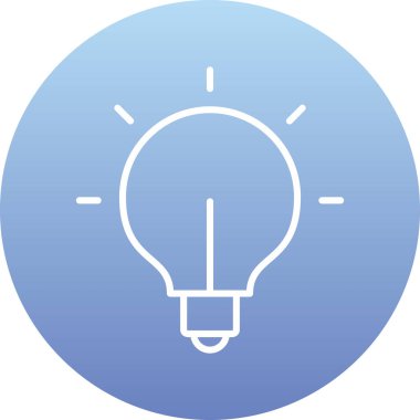 ampul simgesi vektör illüstrasyonu