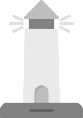 deniz feneri ikonu vektör illüstrasyonu.