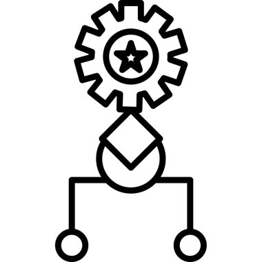 dişli simgesi vektör illüstrasyonu