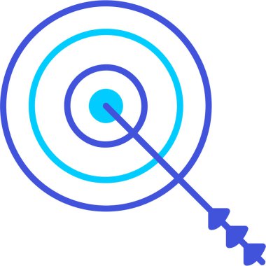 Hedef. Web simgesi basit illüstrasyon