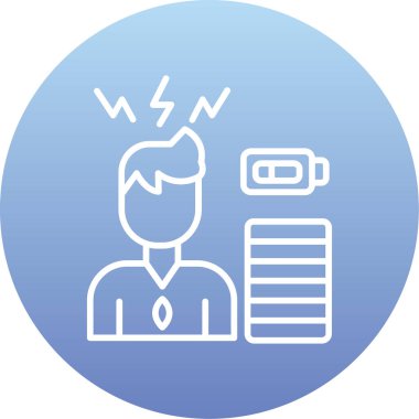 Termometresi olan bir adamın vektör çizimi