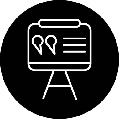 İş ve finans simgesinin vektör illüstrasyonu