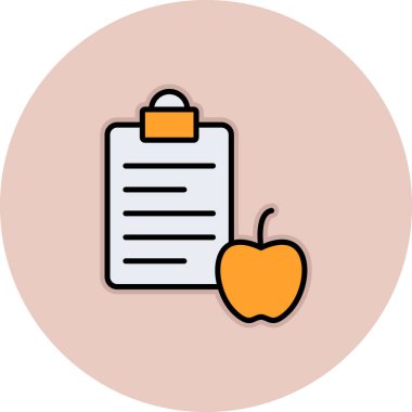 elma simgesinin vektör illüstrasyonu