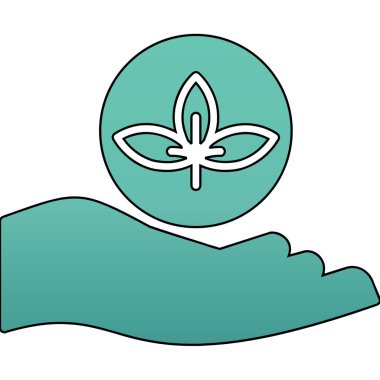 Yeşil yaprağın vektör illüstrasyonu