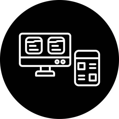 seo modern simgesinin vektör illüstrasyonu