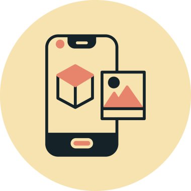 Cep telefonu. Web simgesi basit illüstrasyon