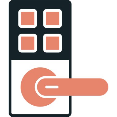 Zincir bağlantı renkli vektör simgesi