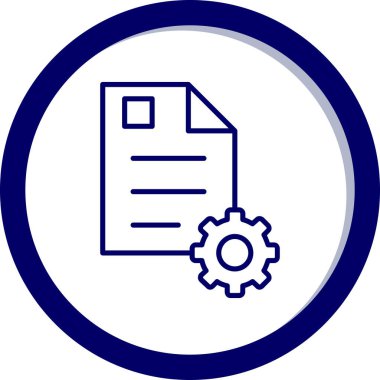 Dosya simgesinin vektör illüstrasyonu