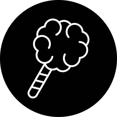 Moda tarzı izole edilmiş arkaplanda şeker simgesi