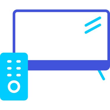 Televizyon. Web simgesi basit illüstrasyon