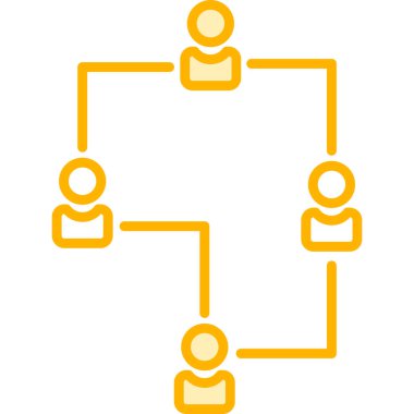 Moda Biçiminde Bağlantı Simgesi İzole Arkaplan