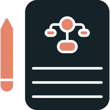 belge simgesi vektör illüstrasyonu