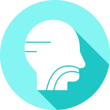 beyin modern ikon vektör illüstrasyonu