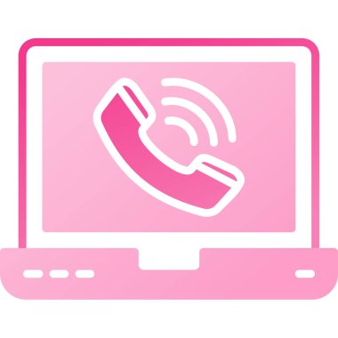 Telefon var. Web simgesi basit illüstrasyon