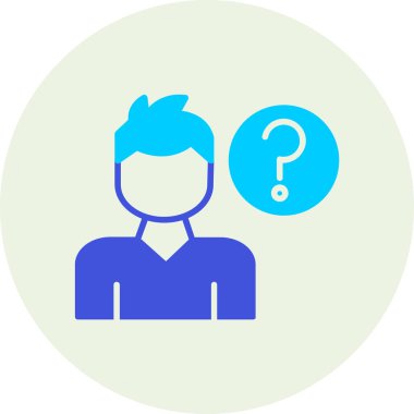 Soru işareti. vektör illüstrasyonu