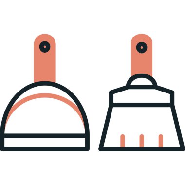 Mutfak gereçleri simgesi. düz resimleme