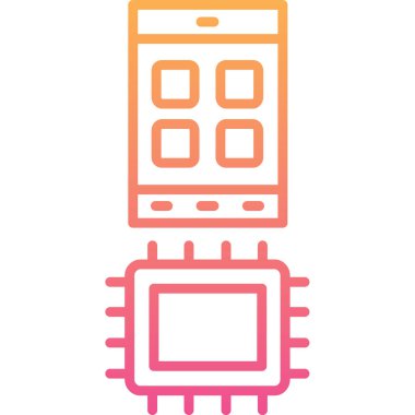 akıllı saat simge vektör illüstrasyonu