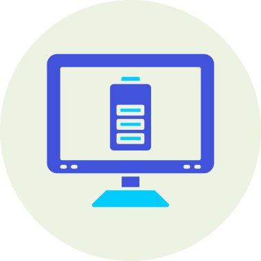 Bilgisayar. Web simgesi basit illüstrasyon