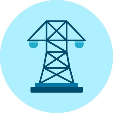 kule ikon vektör illüstrasyonu