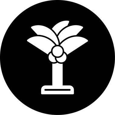 Bir bitki simgesinin vektör illüstrasyonu