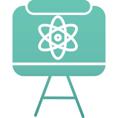 Modern b 'nin vektör illüstrasyonu bilimin ikonundan yoksun