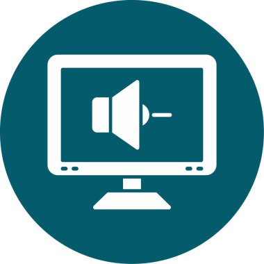 bilgisayar vektörü simgesi düz simgesi