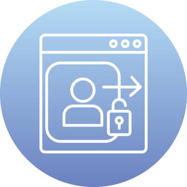 Kullanıcı simgesinin vektör çizimi