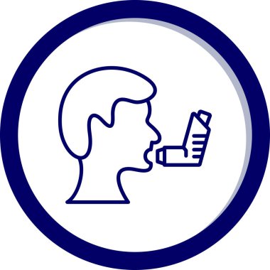 Sigara içiyor. Web simgesi basit tasarım