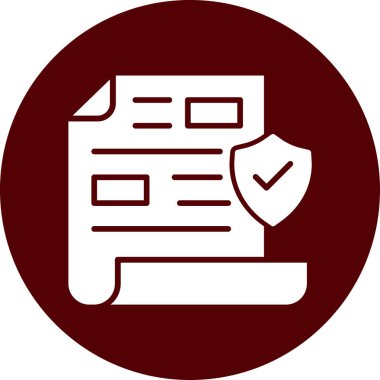 Bir belge simgesinin vektör illüstrasyonu