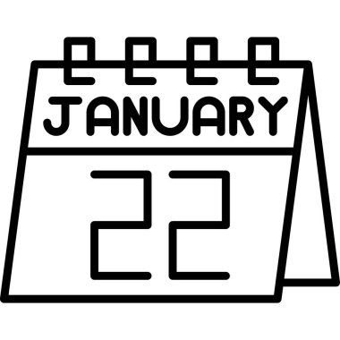 Takvim simgesi tasarımı, vektör illüstrasyonu