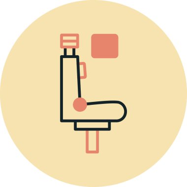 Sandalyenin modern simgesinin vektör illüstrasyonu