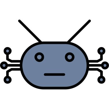 Böcek simgesi. Web için hata vektör simgelerinin özet çizimi