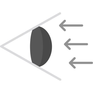 Beyaz arkaplanda izole edilmiş modayı takip eden vektör göz simgesi. siyah ve beyaz tasarım.