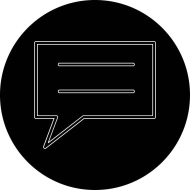 konuşma kabarcıklar simge vektör çizim