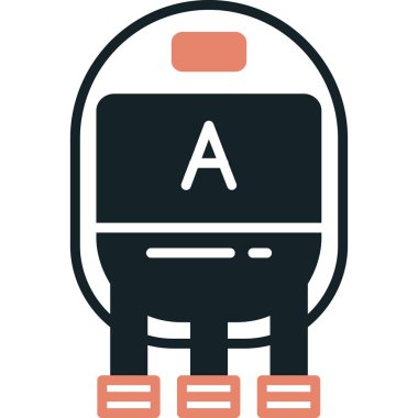 Basit vektör çizimi yolcusu