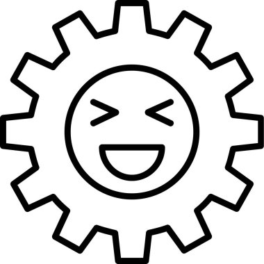 Dişli simgesini, basit vektör çizim