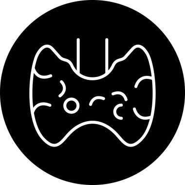 Çizgi film karakteri simgesinin vektör çizimi