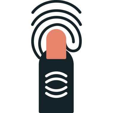 Mikrofon. Web simgesi basit illüstrasyon