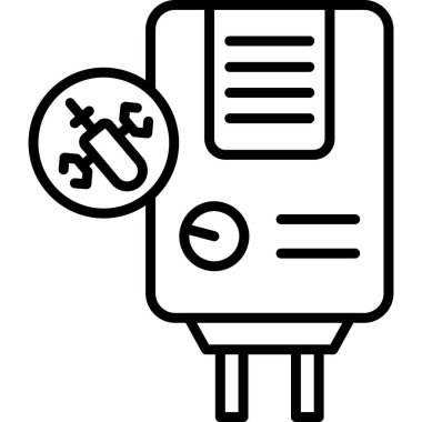 iş finans yönetimi simgesi ana hatlar biçiminde