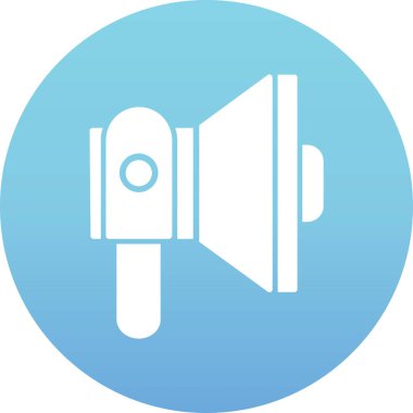 Hoparlör web simgesi, basit vektör illüstrasyonu