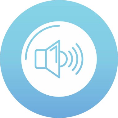 Sesi aç. Web simgesi basit tasarım