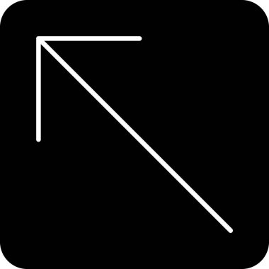 ok yönü simgesi ana hat biçiminde